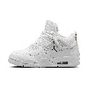 Jordan Women's Air  4 Net Shoes In White/phantom/metallic Gold