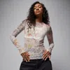 Jordan Women's Air  Mesh Long-sleeve Top In Multi