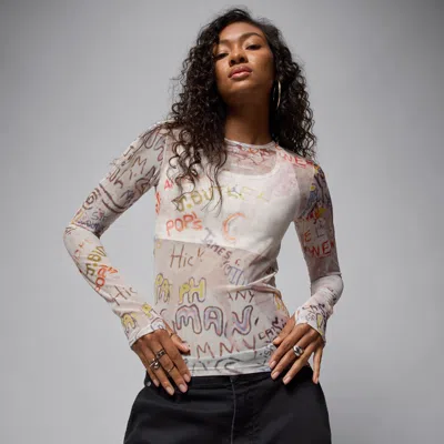 Jordan Women's Air  Mesh Long-sleeve Top In Multi