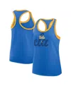 Jordan Women's Blue Ucla Bruins Primetime Racerback Tri-blend Tank Top In Blue