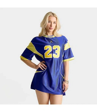 Jordan Women's Brooklyn Brazil Jersey Dress In Blue