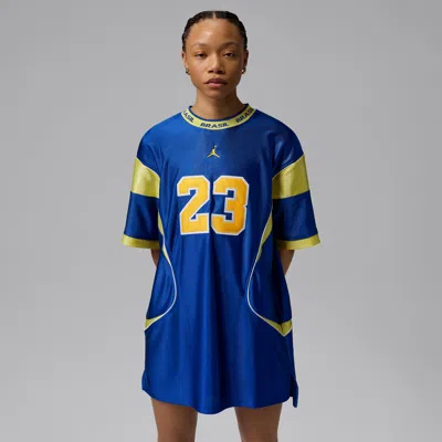 Jordan Women's  Brooklyn Brazil Jersey Dress In Blue