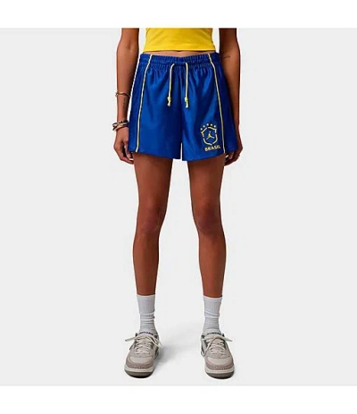 Jordan Women's Brooklyn Brazil Knit Shorts In Blue