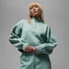 Jordan Women's  Brooklyn Fleece 1/4-zip Top In Green