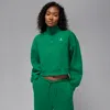 Jordan Women's  Brooklyn Fleece 1/4-zip Top In Green