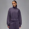Jordan Women's  Brooklyn Fleece 1/4-zip Top In Purple