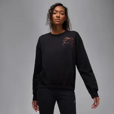 Jordan Brooklyn Fleece Graphic Sweatshirt In Black