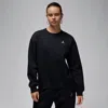 Jordan Women's  Brooklyn Fleece Crew-neck Sweatshirt In Black