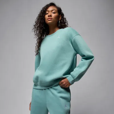 Jordan Women's  Brooklyn Fleece Crew-neck Sweatshirt In Green