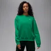 Jordan Women's  Brooklyn Fleece Crew-neck Sweatshirt In Green