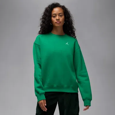 Jordan Women's  Brooklyn Fleece Crew-neck Sweatshirt In Green