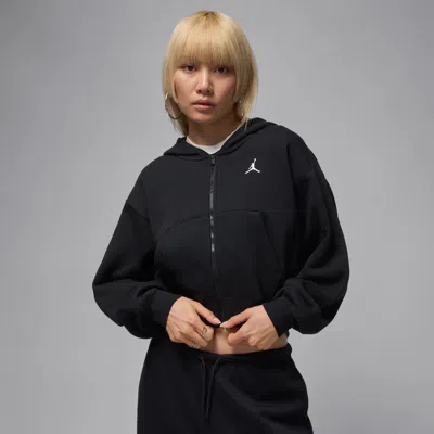 Jordan Women's  Brooklyn Fleece Cropped Full-zip Hoodie