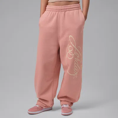 Jordan Women's  Brooklyn Fleece Fleece Fireside Pants In Gray