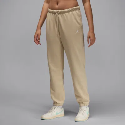 Jordan Women's  Brooklyn Fleece French Terry Pants In Brown