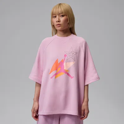 Jordan Brooklyn Fleece French Terry Oversize T-shirt In Multi