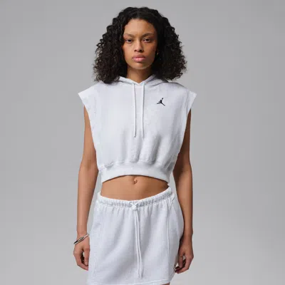 Jordan Women's  Brooklyn Fleece French Terry Top In Gray