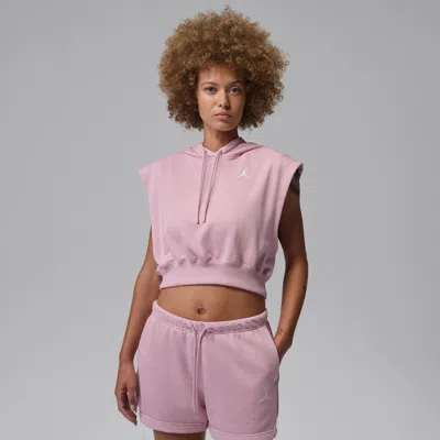 Jordan Women's  Brooklyn Fleece French Terry Top In Pink
