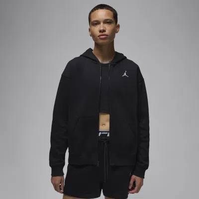 Jordan Women's  Brooklyn Fleece Full-zip Hoodie In Black