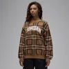 JORDAN WOMEN'S  BROOKLYN FLEECE GRAPHIC CREW-NECK SWEATSHIRT,1015626654