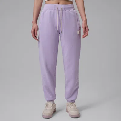 Jordan Brooklyn Fleece Sweatpants In Purple