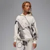 Jordan Women's  Brooklyn Fleece Printed Pullover Hoodie In White
