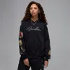 Jordan Brooklyn Fleece Graphic Hoodie In Black