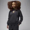 Jordan Brooklyn Gel Oversize Pullover Hoodie In Black