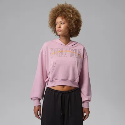 Jordan Women's  Brooklyn Fleece Pullover Hoodie In Pink