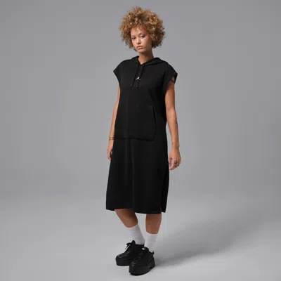 Jordan Women's  Brooklyn Fleece Sleeveless Hooded Dress In Black