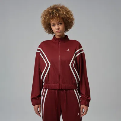 Jordan Women's  Brooklyn Full-zip Track Jacket In Red
