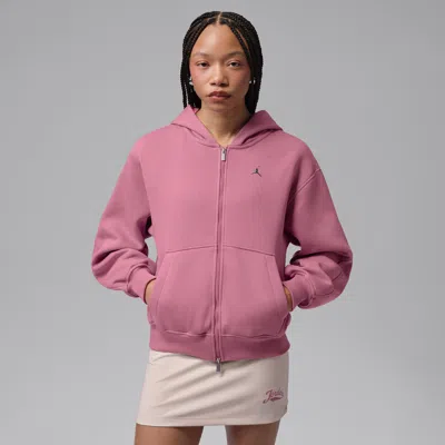 Jordan Women's  Brooklyn Full-zip Hoodie In Pink