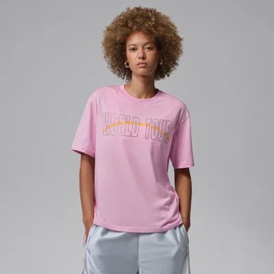 Jordan Women's  Brooklyn Girlfriend T-shirt In Pink