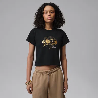 Jordan Women's  Brooklyn Graphic T-shirt In Black