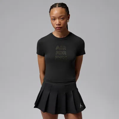 Jordan Women's  Brooklyn Graphic T-shirt In Black