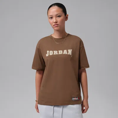 Jordan Women's  Brooklyn Graphic T-shirt In Brown