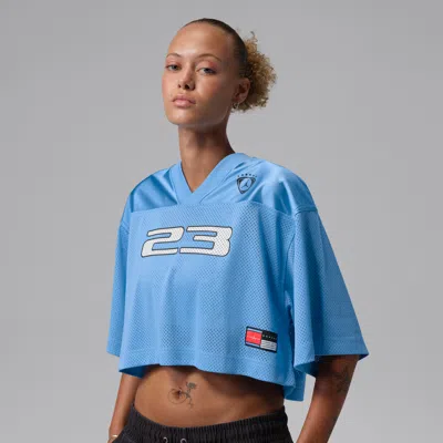 Jordan Women's  Brooklyn Jersey Top In Blue