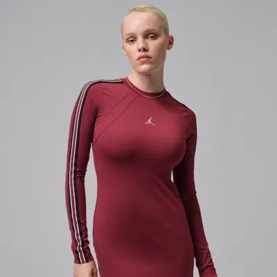 Jordan Women's  Brooklyn Long-sleeve Dress In Red