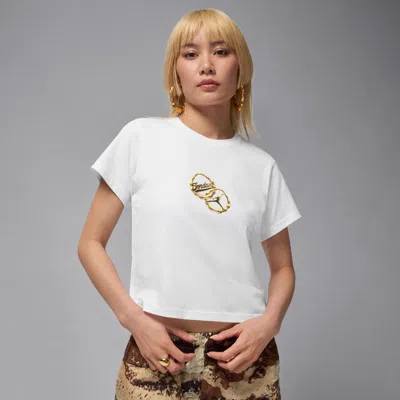 Jordan Women's  Brooklyn T-shirt In White