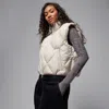 Jordan Women's  Brooklyn Therma-fit Quilted Puffer Vest In Neutral