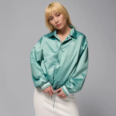 Jordan Women's  Coaches Jacket In Green