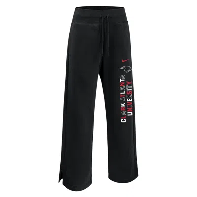 Jordan Women's  College Phoenix Fleece (clark Atlanta University) Sweatpants In Black