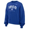 Jordan Women's  College Phoenix Fleece (hampton University) Crew-neck Sweatshirt In Blue