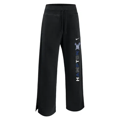 Jordan Women's  College Phoenix Fleece (hampton University) Sweatpants In Black