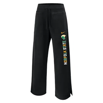 Jordan Women's  College Phoenix Fleece (norfolk State University) Sweatpants In Black