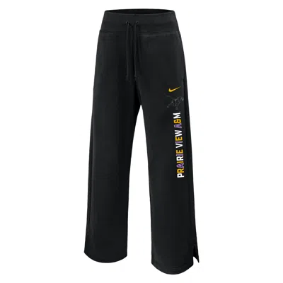 Jordan Women's  College Phoenix Fleece (prairie View A&m University) Sweatpants In Black