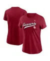 Jordan Women's Crimson Oklahoma Sooners Local Script T-shirt In Red