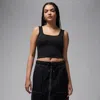 Jordan Crop Tank In Black