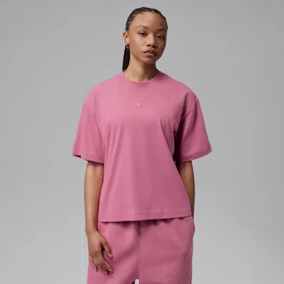 Jordan Women's  Essentials Girlfriend T-shirt In Pink