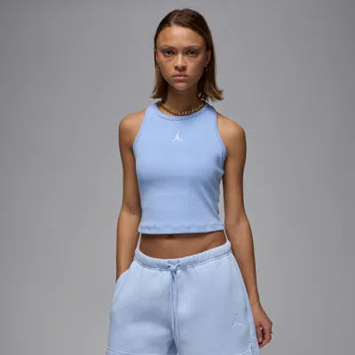 Jordan Essential Racerback Tank In Blue