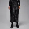 Jordan Women's  Flight Chicago Faux Leather Skirt In Black